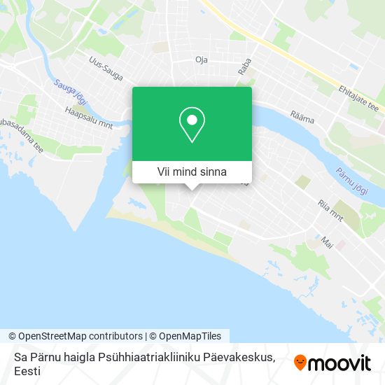 Sa Pärnu haigla Psühhiaatriakliiniku Päevakeskus kaart