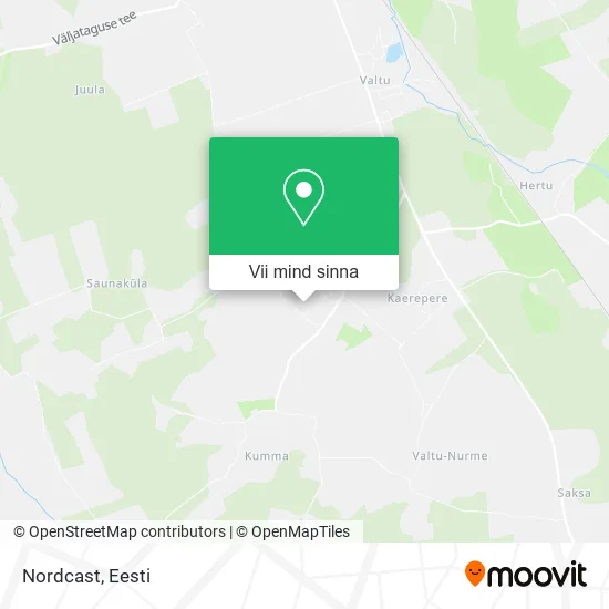 Nordcast kaart