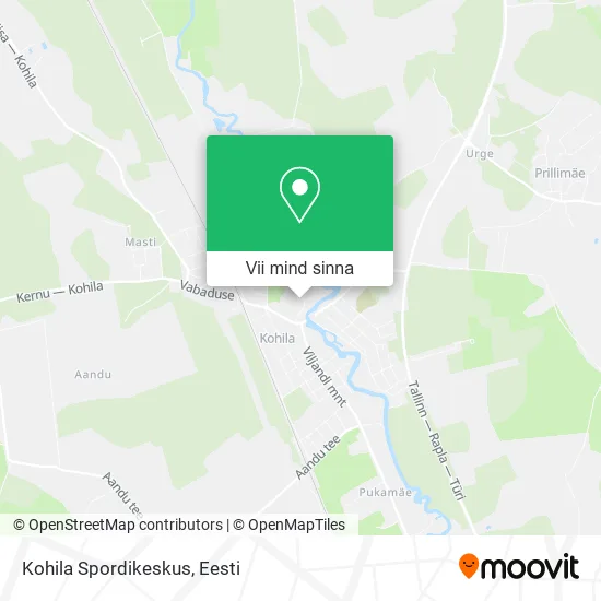Kohila Spordikeskus kaart