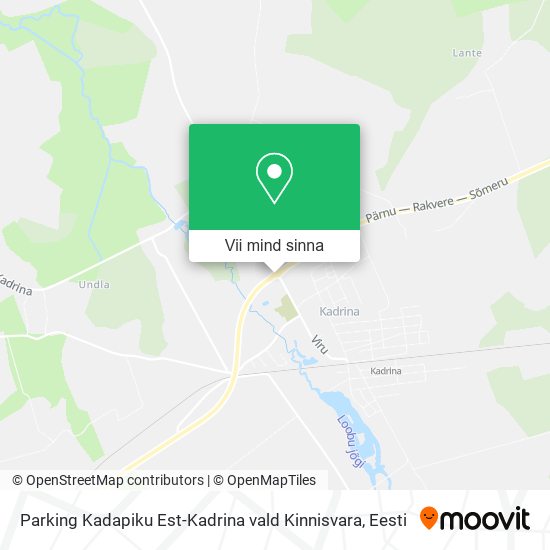 Parking Kadapiku Est-Kadrina vald Kinnisvara kaart