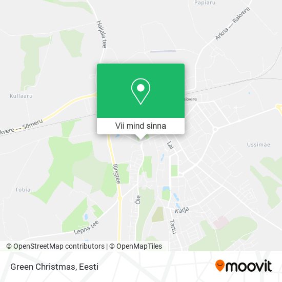 Green Christmas kaart