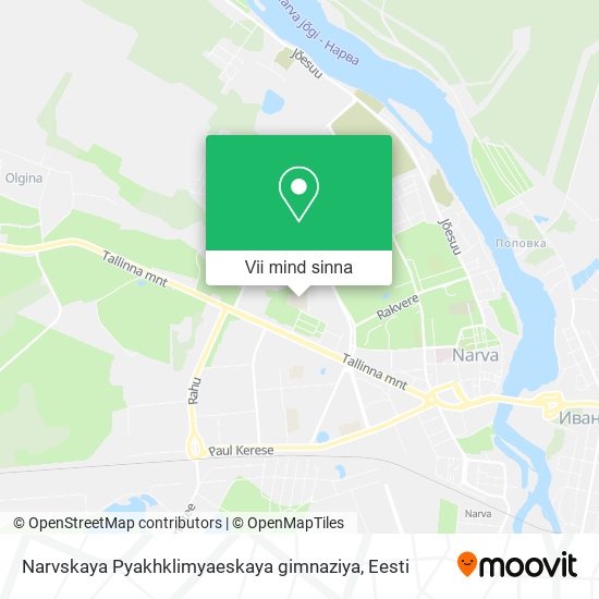 Narvskaya Pyakhklimyaeskaya gimnaziya kaart