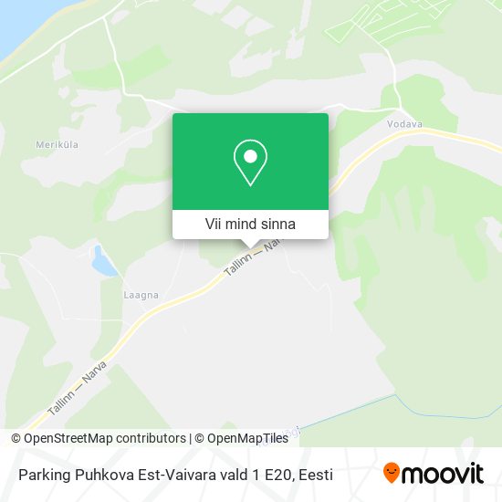 Parking Puhkova Est-Vaivara vald 1 E20 kaart