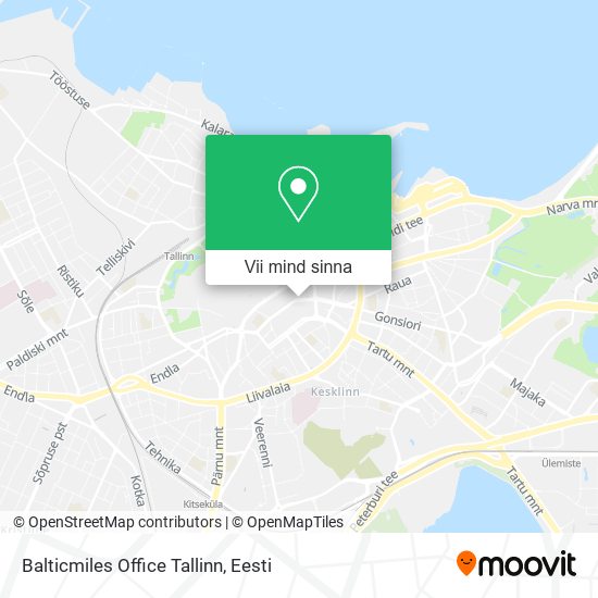 Balticmiles Office Tallinn kaart