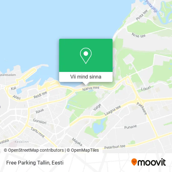 Free Parking Tallin kaart