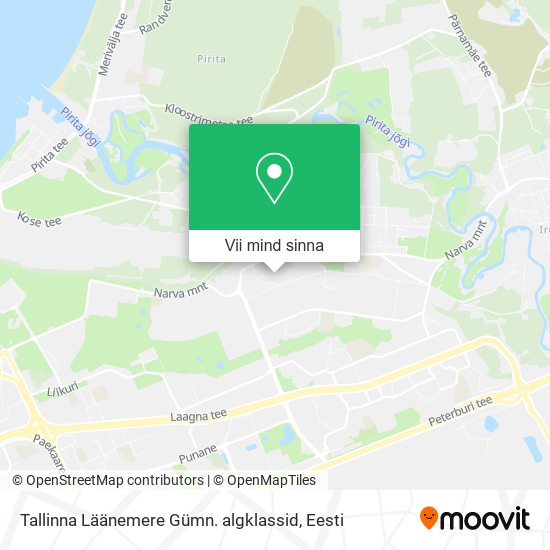 Tallinna Läänemere Gümn. algklassid kaart