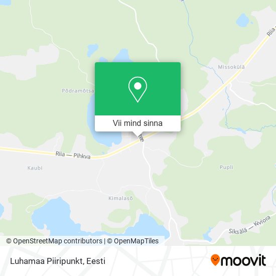 Luhamaa Piiripunkt kaart