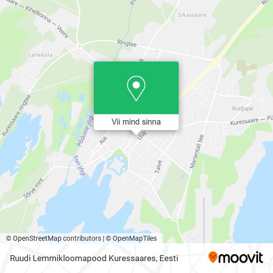 Ruudi Lemmikloomapood Kuressaares kaart