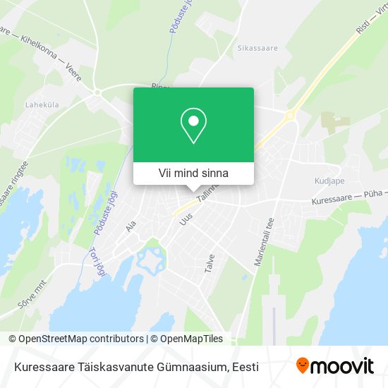 Kuressaare Täiskasvanute Gümnaasium kaart