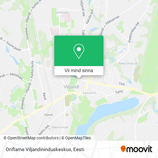 Oriflame Viljandininduskeskus kaart