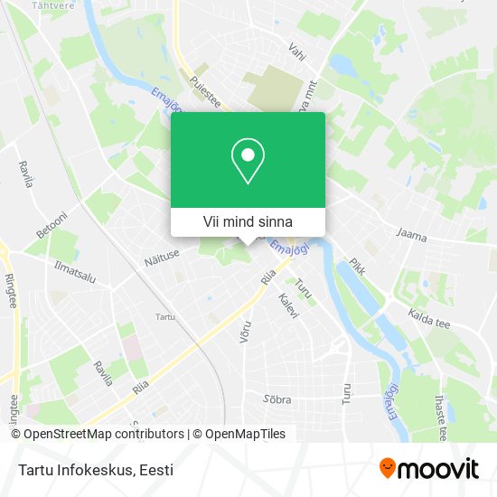 Tartu Infokeskus kaart