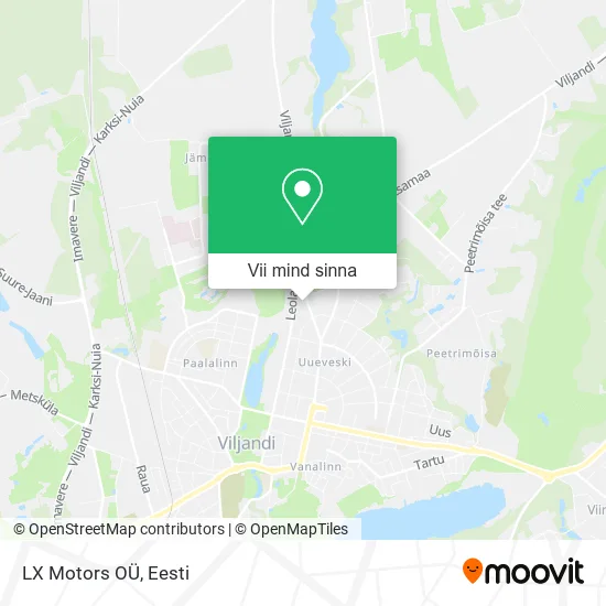 LX Motors OÜ kaart