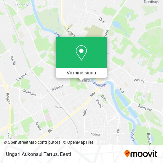 Ungari Aukonsul Tartus kaart