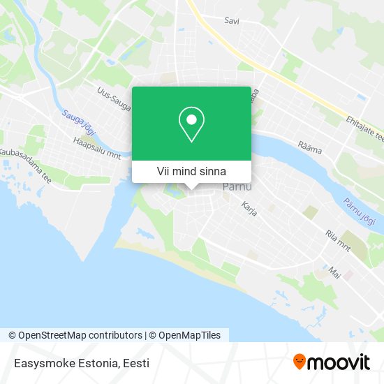 Easysmoke Estonia kaart
