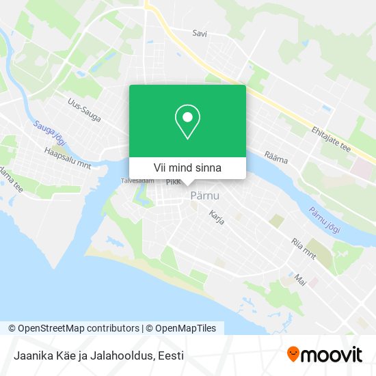 Jaanika Käe ja Jalahooldus kaart