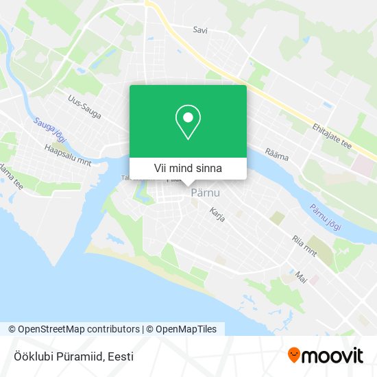 Ööklubi Püramiid kaart