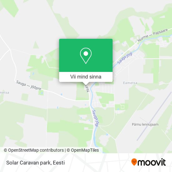 Solar Caravan park kaart