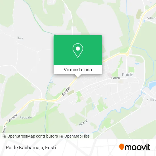 Paide Kaubamaja kaart