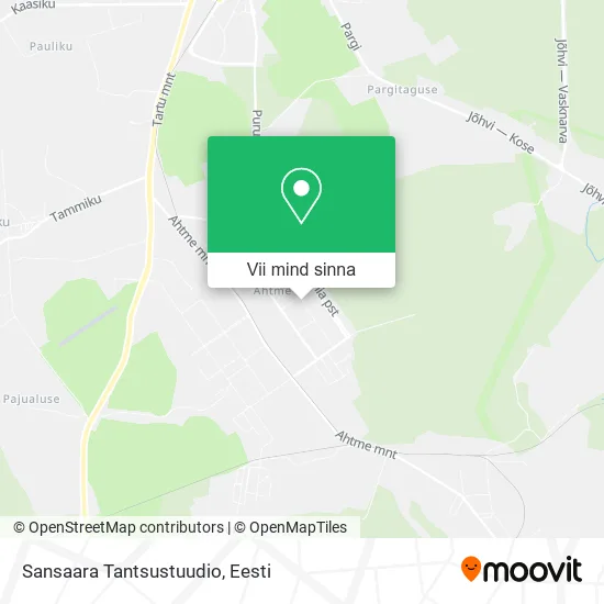 Sansaara Tantsustuudio kaart
