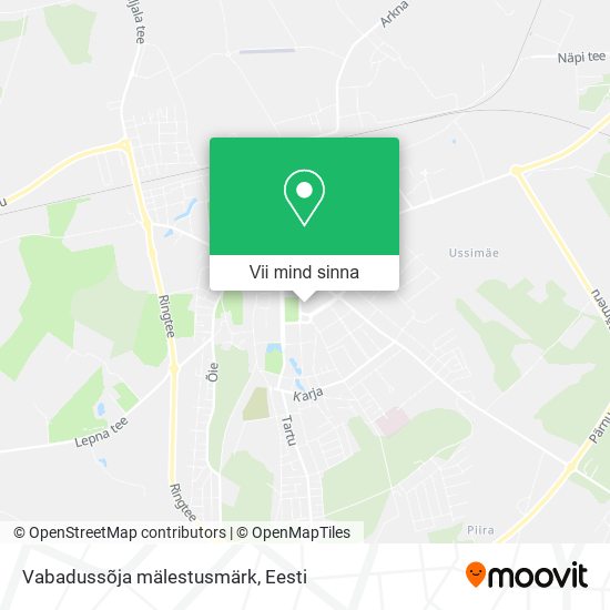 Vabadussõja mälestusmärk kaart