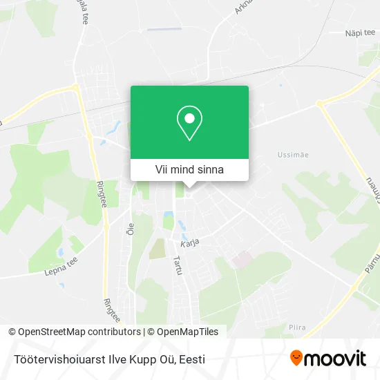 Töötervishoiuarst Ilve Kupp Oü kaart
