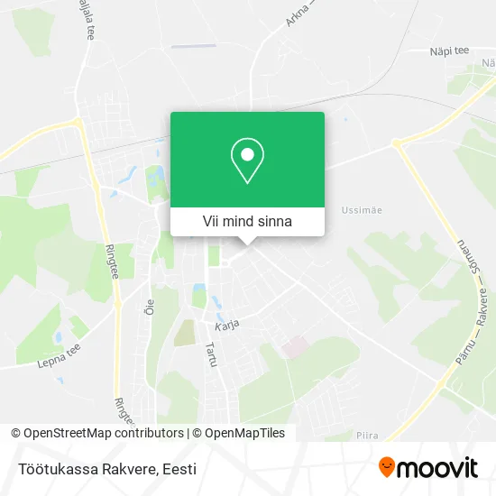 Töötukassa Rakvere kaart