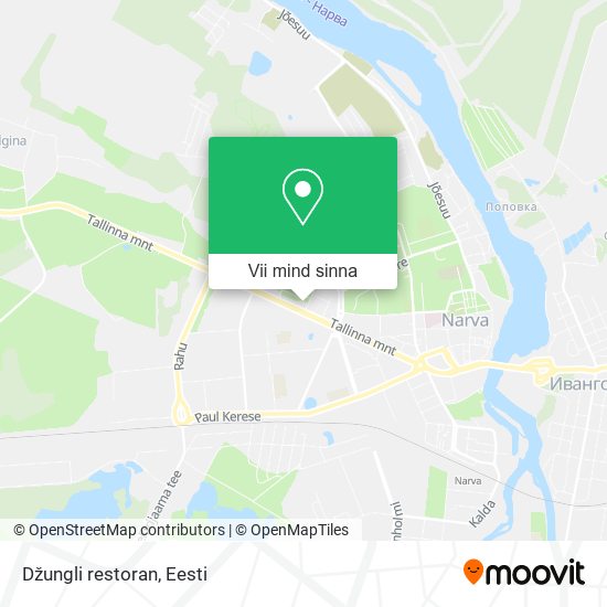 Džungli restoran kaart