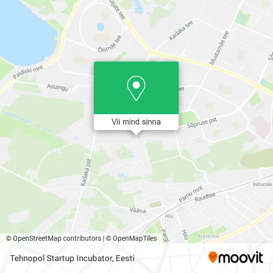 Tehnopol Startup Incubator kaart