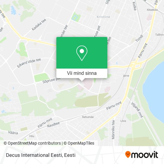 Decus International Eesti kaart