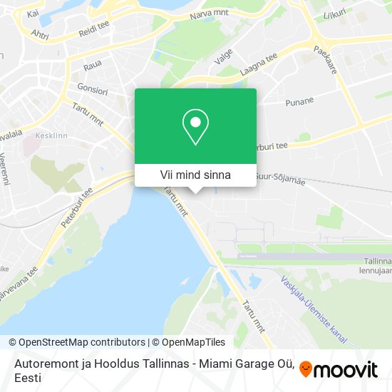 Autoremont ja Hooldus Tallinnas - Miami Garage Oü kaart