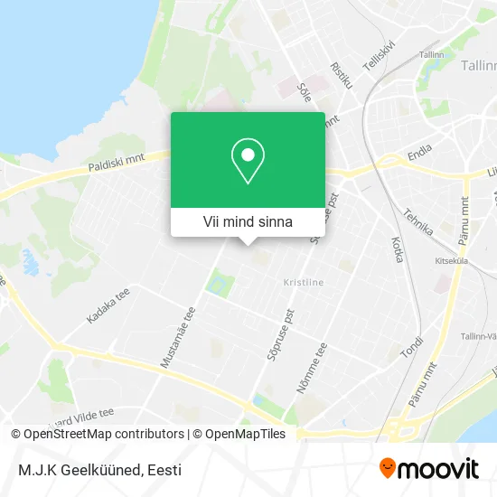 M.J.K Geelküüned kaart