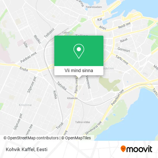 Kohvik Kaffel kaart