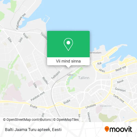 Balti Jaama Turu apteek kaart