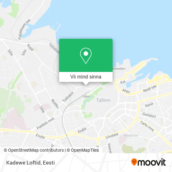 Kadewe Loftid kaart