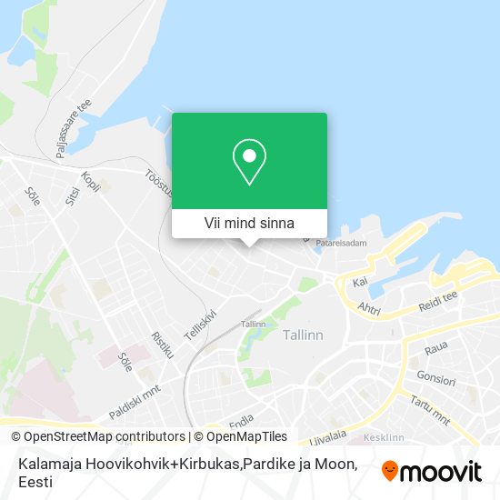 Kalamaja Hoovikohvik+Kirbukas,Pardike ja Moon kaart