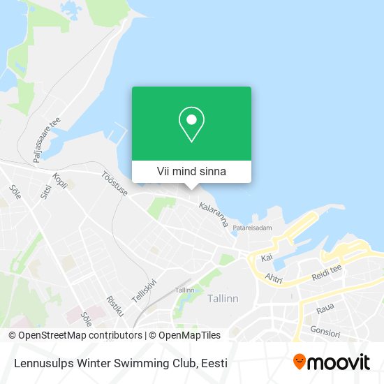 Lennusulps Winter Swimming Club kaart