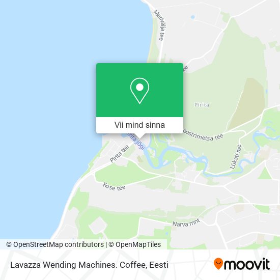 Lavazza Wending Machines. Coffee kaart