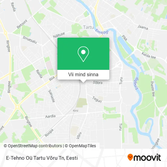 E-Tehno Oü Tartu Võru Tn kaart