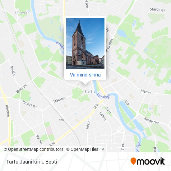 Tartu Jaani kirik kaart