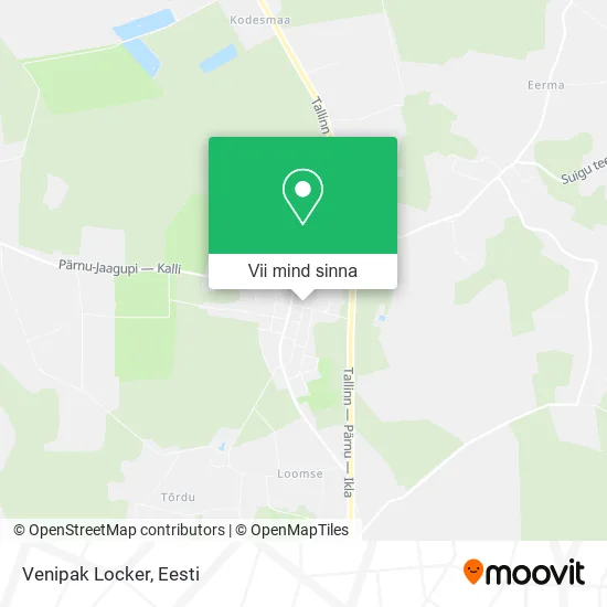 Venipak Locker kaart