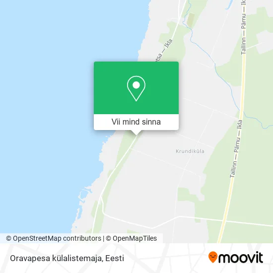Oravapesa külalistemaja kaart