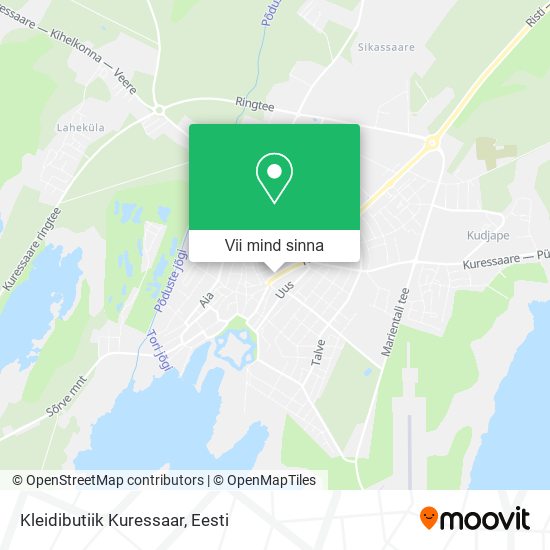 Kleidibutiik Kuressaar kaart