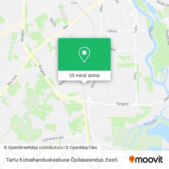 Tartu Kutsehariduskeskuse Õpilasesindus kaart