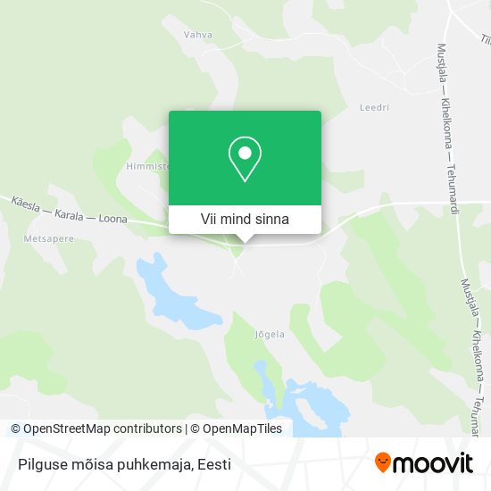Pilguse mõisa puhkemaja kaart