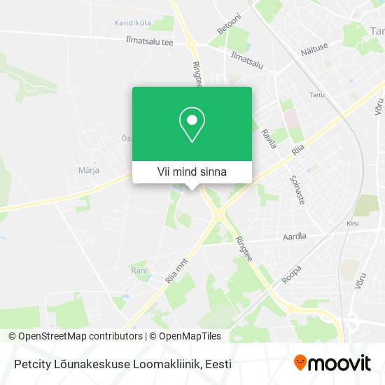 Petcity Lõunakeskuse Loomakliinik kaart
