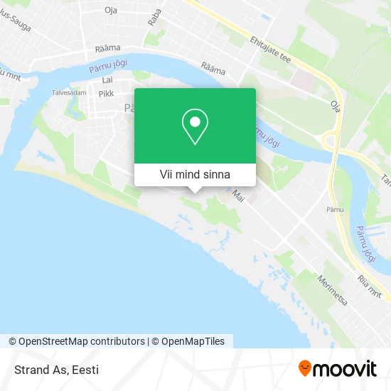 Strand As kaart