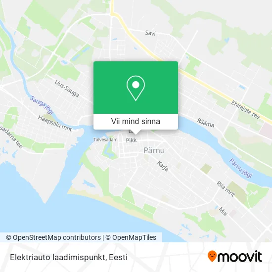 Elektriauto laadimispunkt kaart