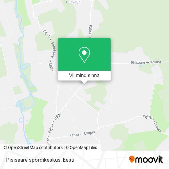 Pisisaare spordikeskus kaart