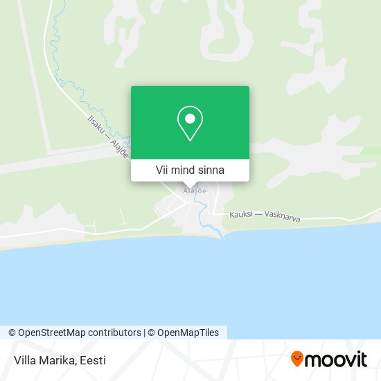Villa Marika kaart