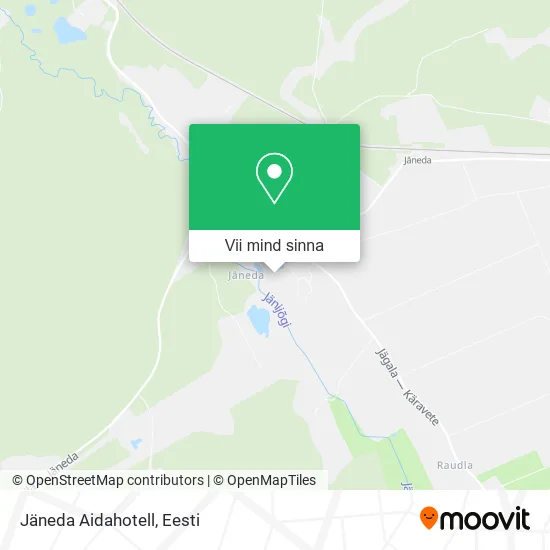 Jäneda Aidahotell kaart
